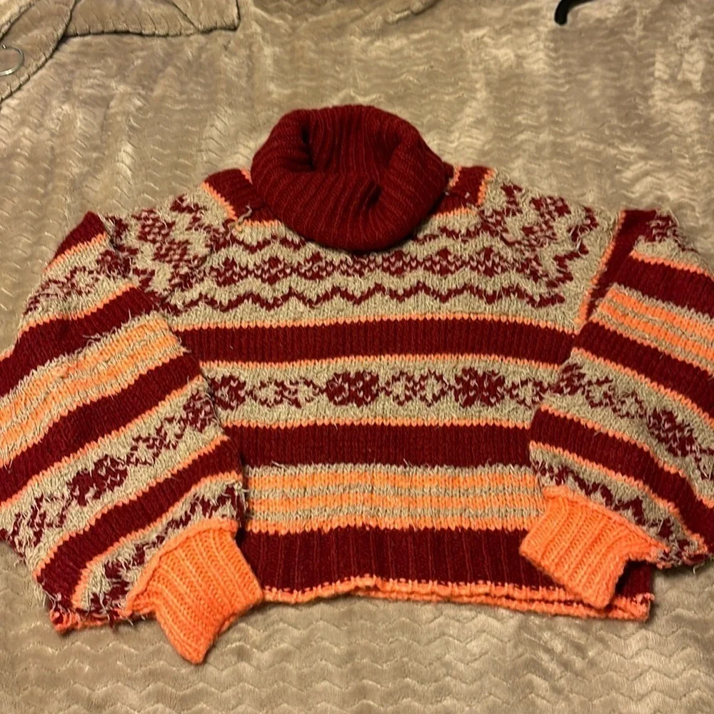 Free People Check Me Out Sweater Size M NWT